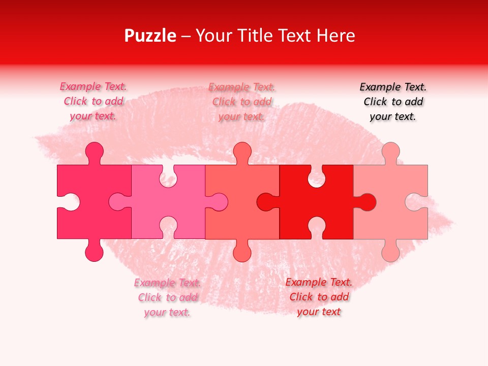 Kiss Gift Pink PowerPoint Template