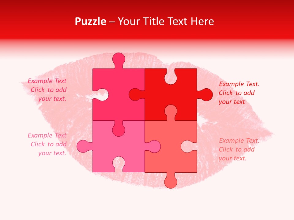 Kiss Gift Pink PowerPoint Template
