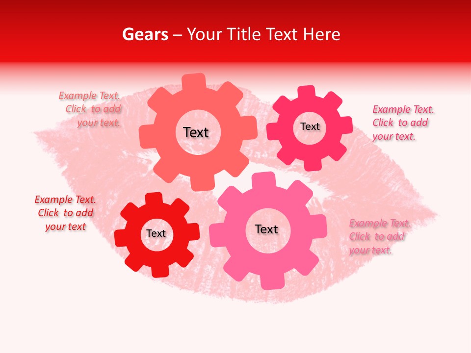 Kiss Gift Pink PowerPoint Template