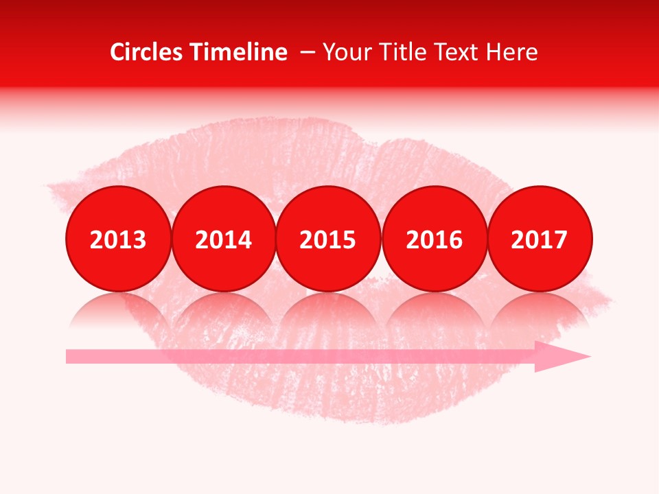 Kiss Gift Pink PowerPoint Template