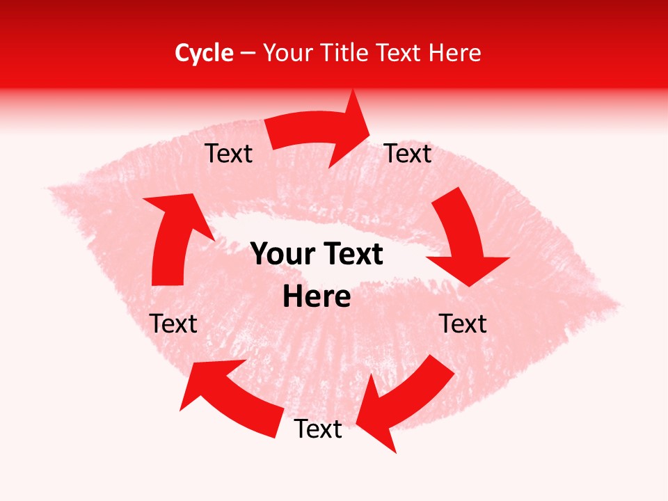 Kiss Gift Pink PowerPoint Template