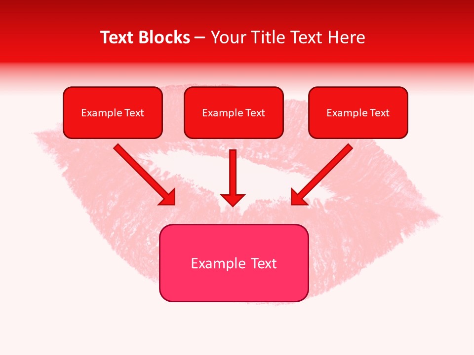 Kiss Gift Pink PowerPoint Template