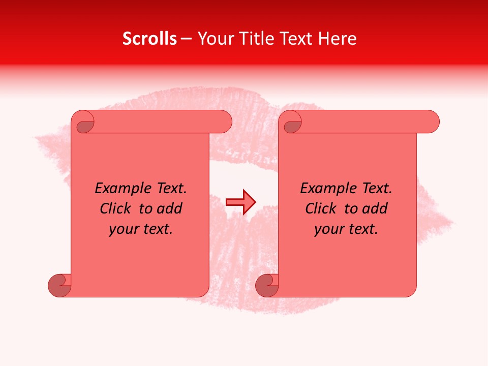 Kiss Gift Pink PowerPoint Template