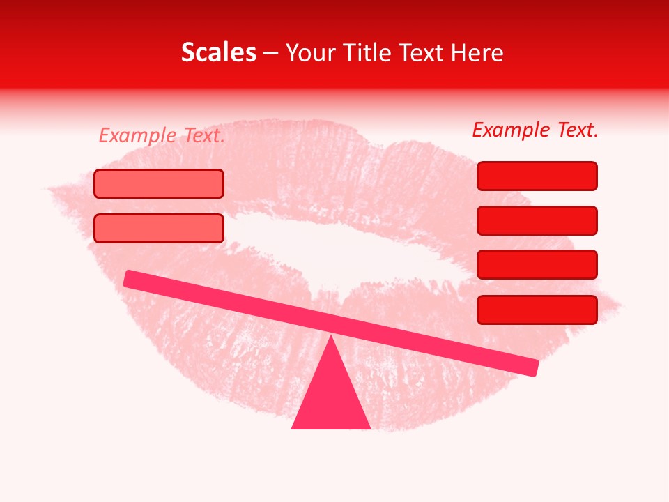 Kiss Gift Pink PowerPoint Template