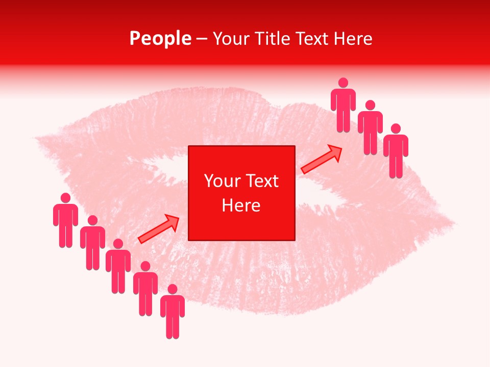 Kiss Gift Pink PowerPoint Template