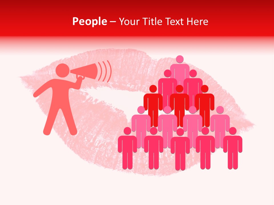 Kiss Gift Pink PowerPoint Template