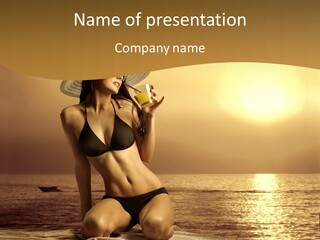 Wellness Closeup Breast PowerPoint Template