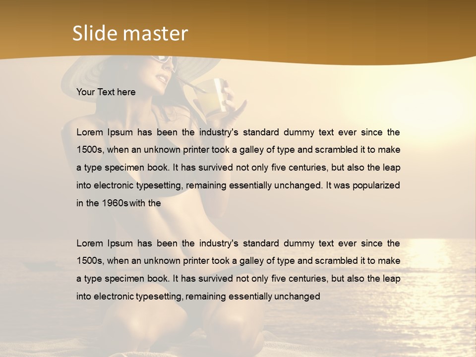 Wellness Closeup Breast PowerPoint Template