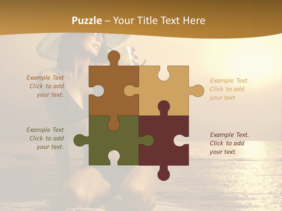 Wellness Closeup Breast PowerPoint Template