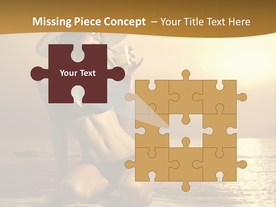 Wellness Closeup Breast PowerPoint Template