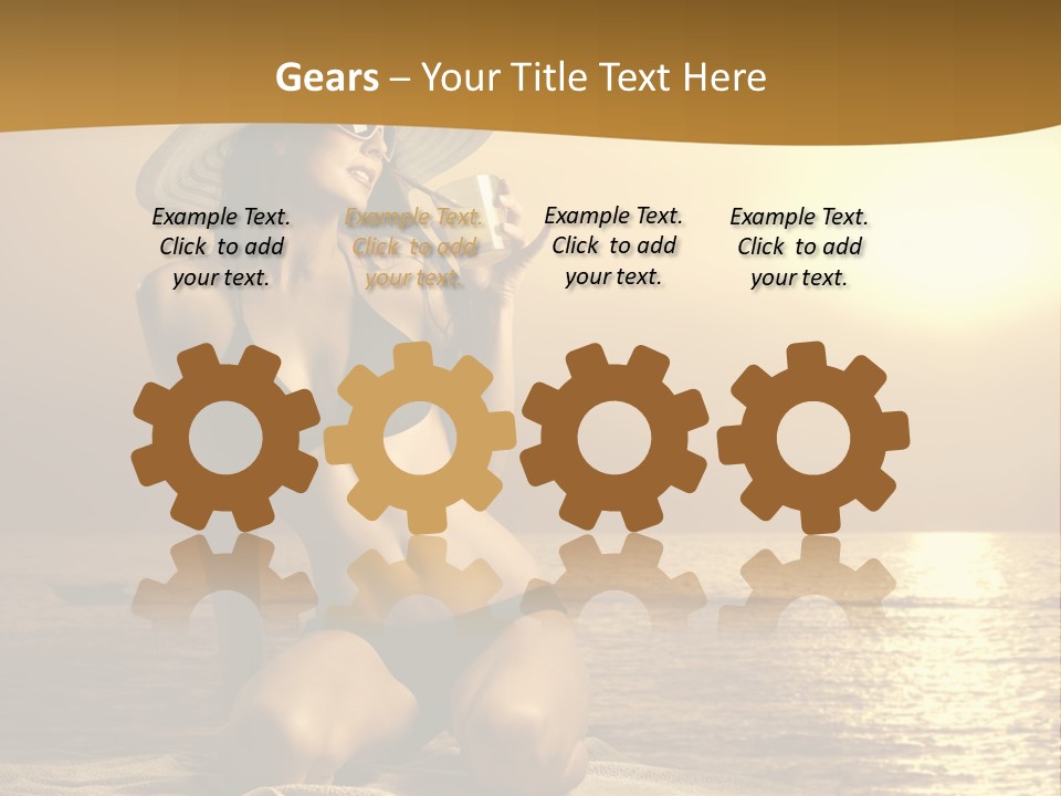 Wellness Closeup Breast PowerPoint Template