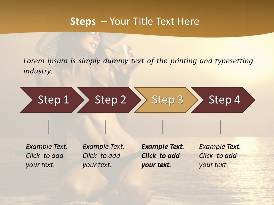 Wellness Closeup Breast PowerPoint Template