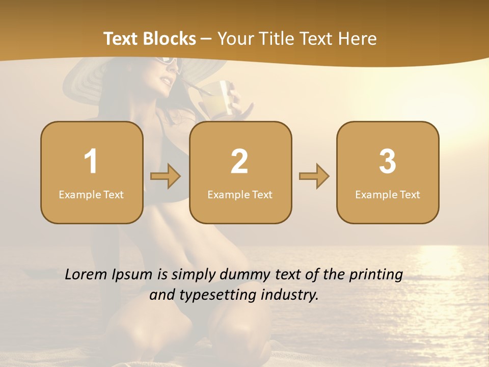 Wellness Closeup Breast PowerPoint Template