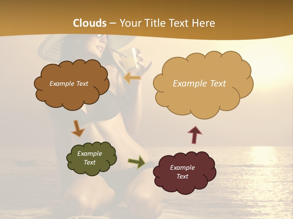 Wellness Closeup Breast PowerPoint Template