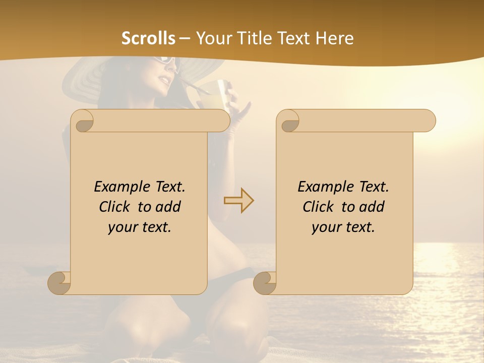 Wellness Closeup Breast PowerPoint Template