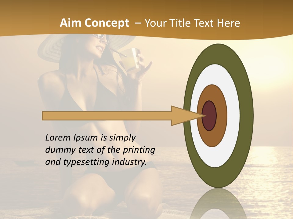 Wellness Closeup Breast PowerPoint Template
