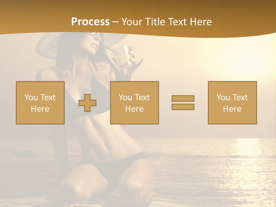 Wellness Closeup Breast PowerPoint Template
