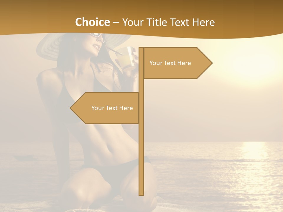 Wellness Closeup Breast PowerPoint Template