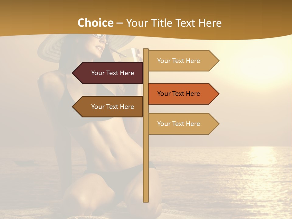 Wellness Closeup Breast PowerPoint Template