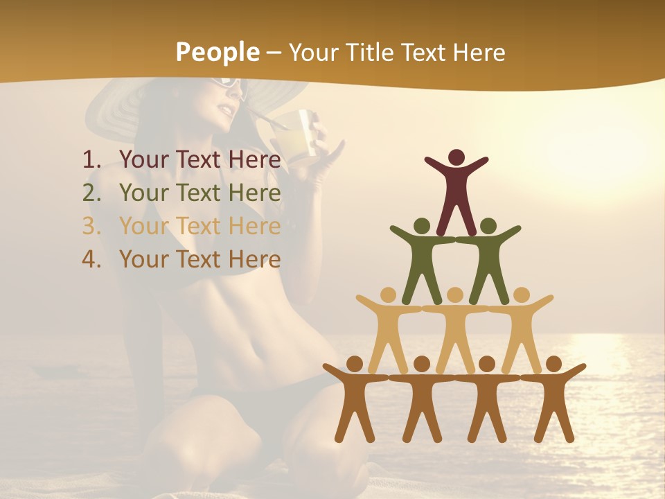 Wellness Closeup Breast PowerPoint Template