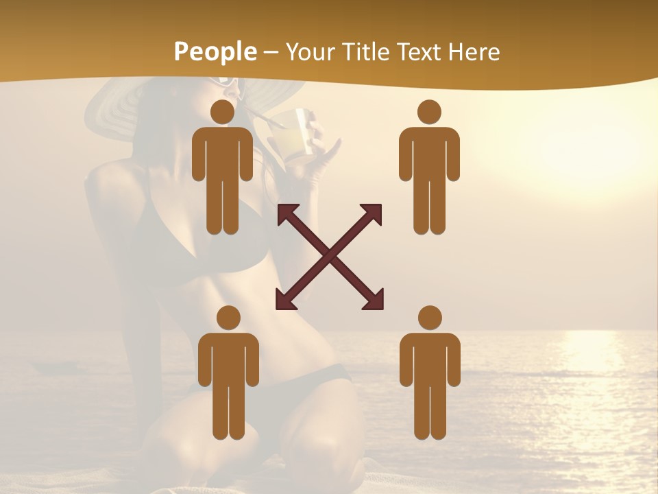 Wellness Closeup Breast PowerPoint Template