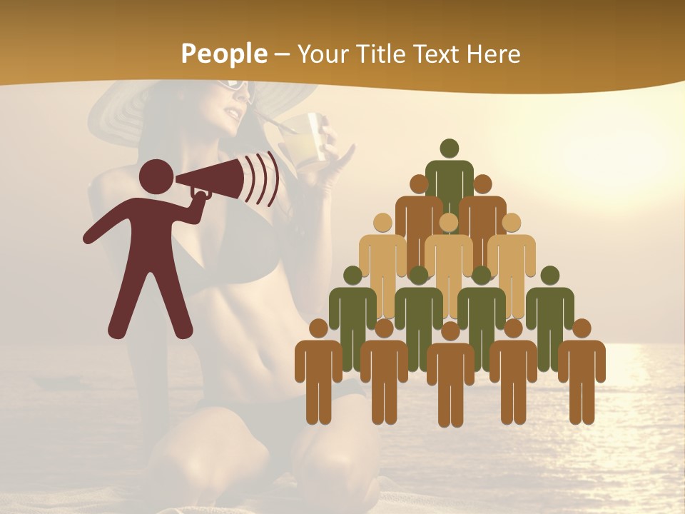 Wellness Closeup Breast PowerPoint Template