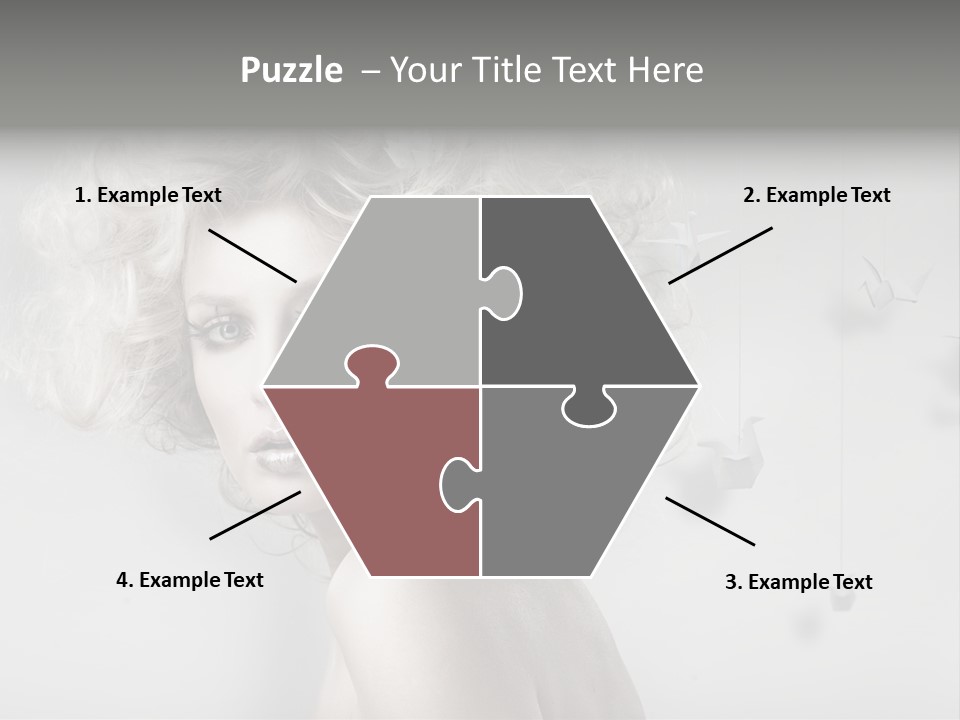 Sexy Skincare Hairstyle PowerPoint Template