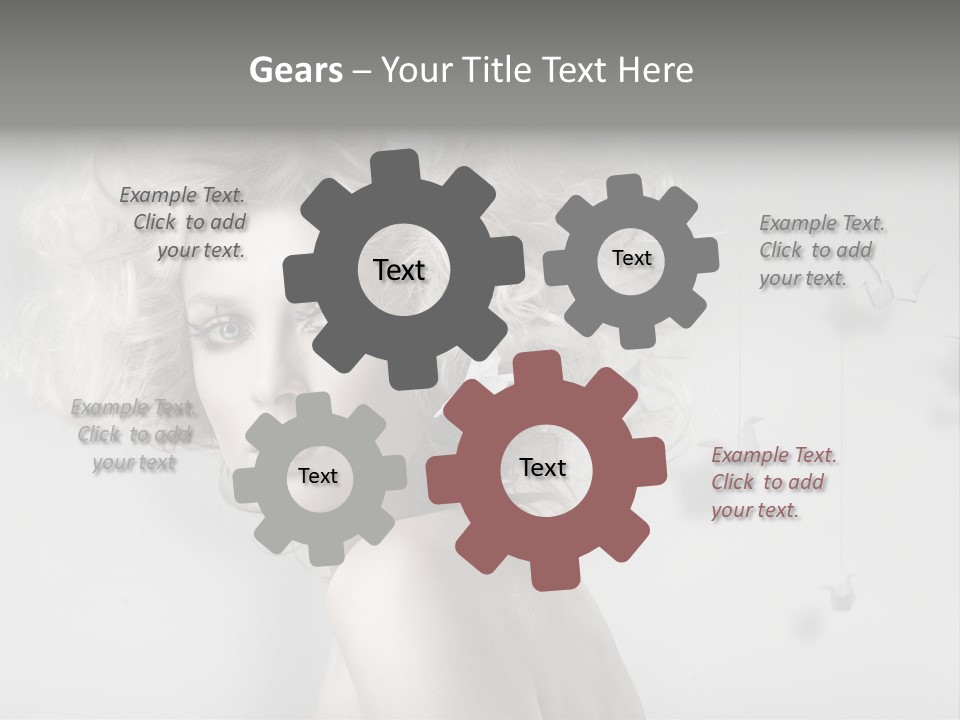 Sexy Skincare Hairstyle PowerPoint Template