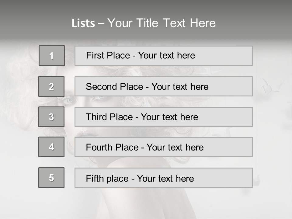 Sexy Skincare Hairstyle PowerPoint Template