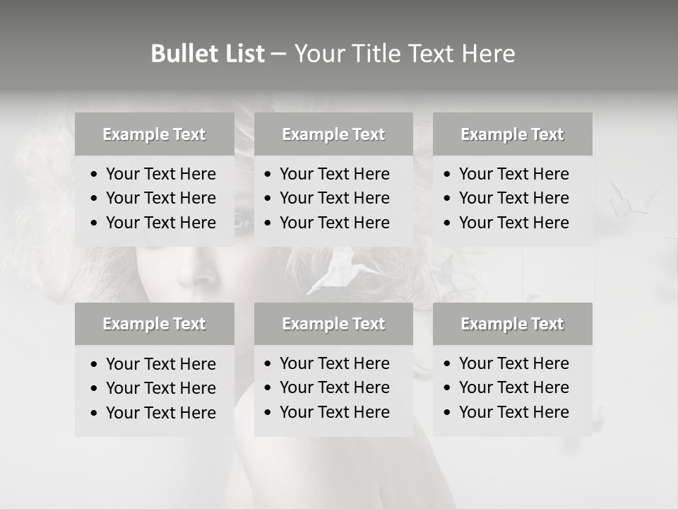 Sexy Skincare Hairstyle PowerPoint Template