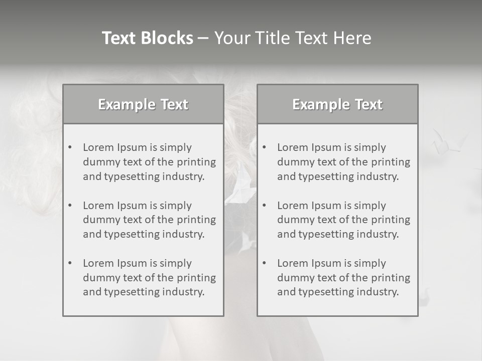 Sexy Skincare Hairstyle PowerPoint Template