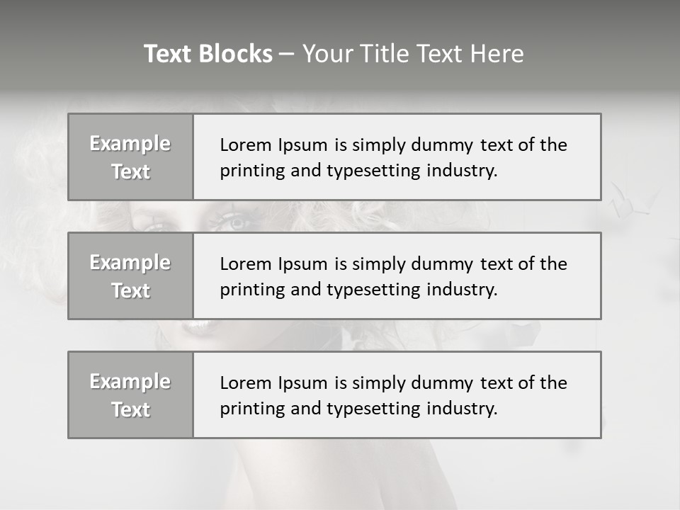 Sexy Skincare Hairstyle PowerPoint Template