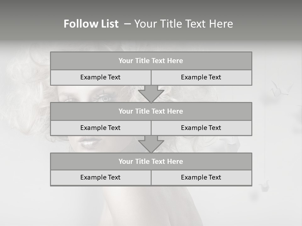 Sexy Skincare Hairstyle PowerPoint Template