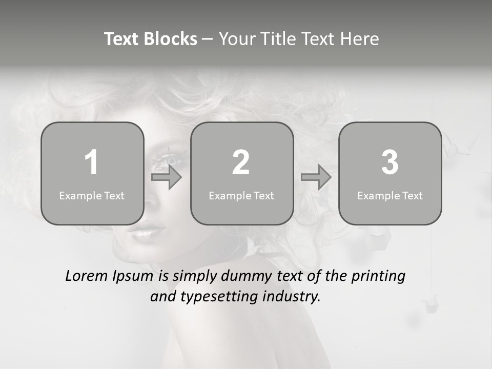 Sexy Skincare Hairstyle PowerPoint Template