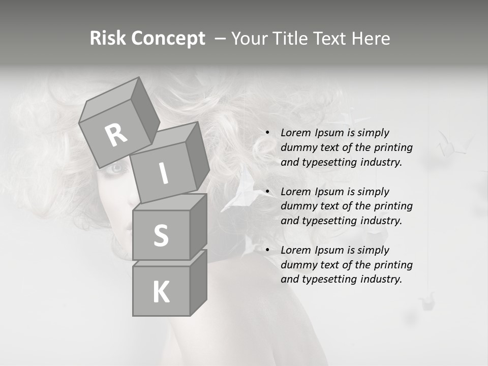 Sexy Skincare Hairstyle PowerPoint Template