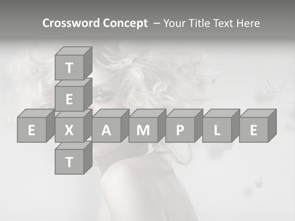 Sexy Skincare Hairstyle PowerPoint Template