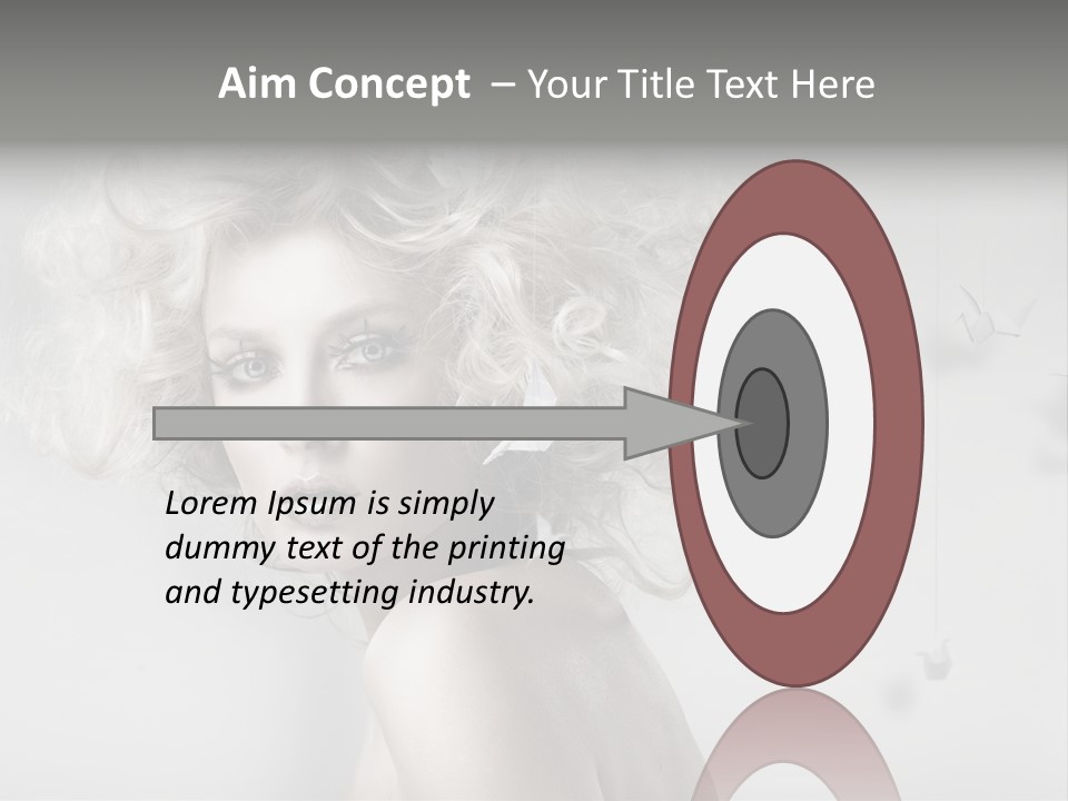 Sexy Skincare Hairstyle PowerPoint Template