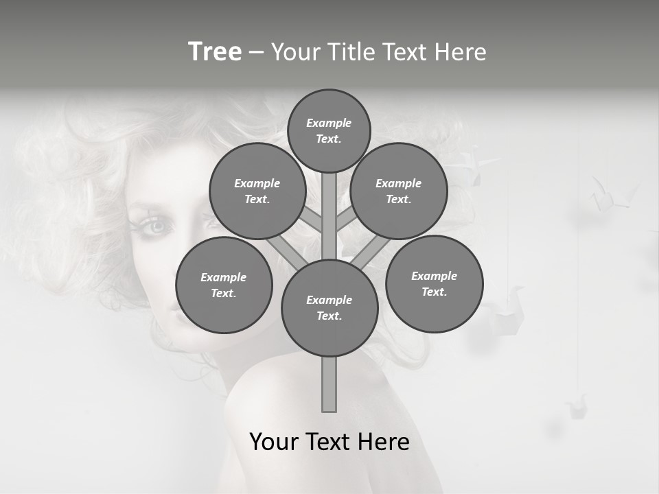 Sexy Skincare Hairstyle PowerPoint Template