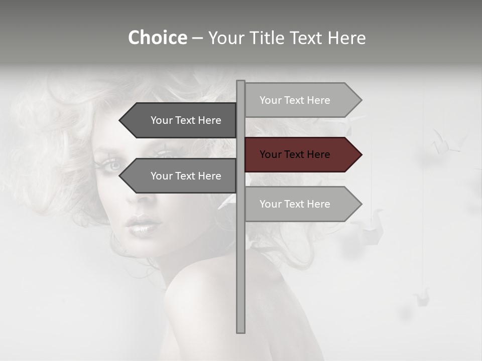 Sexy Skincare Hairstyle PowerPoint Template