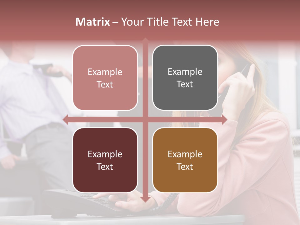 Telephone Armed People PowerPoint Template