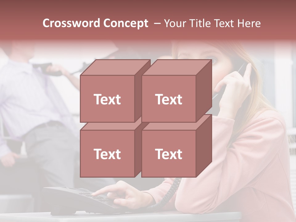 Telephone Armed People PowerPoint Template