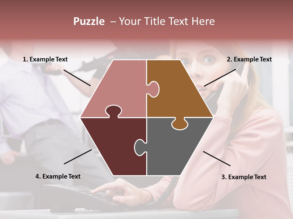 Telephone Armed People PowerPoint Template