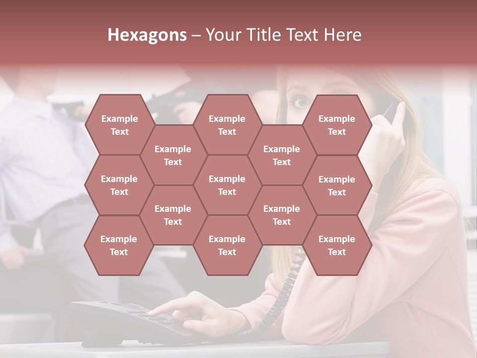 Telephone Armed People PowerPoint Template