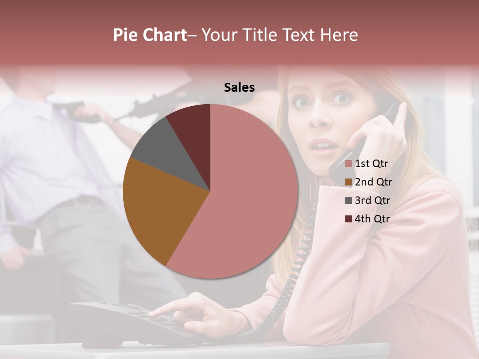 Telephone Armed People PowerPoint Template