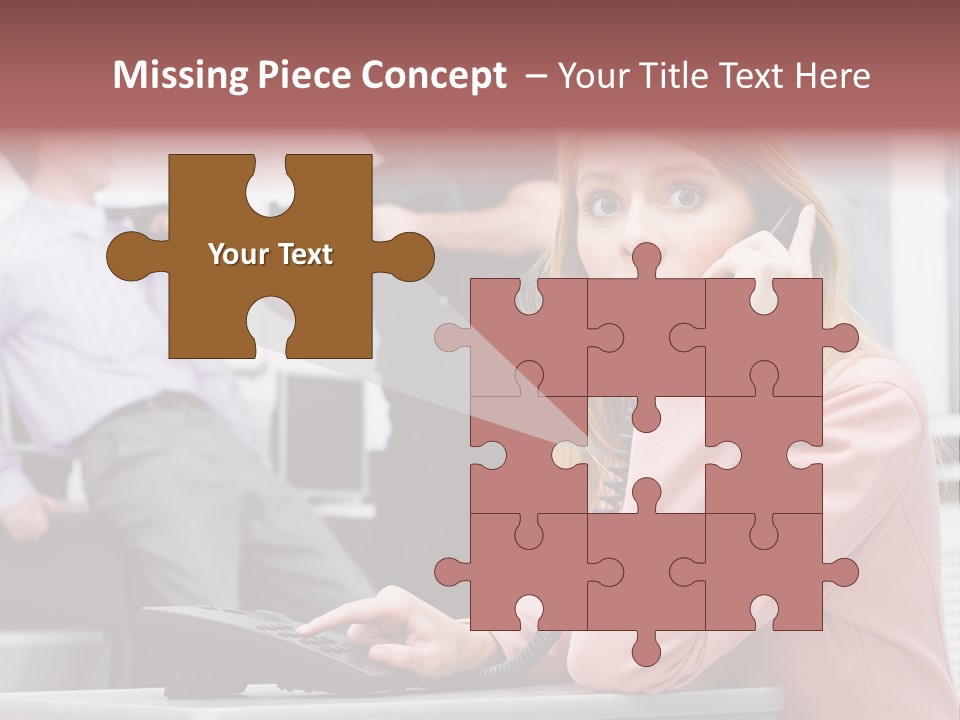 Telephone Armed People PowerPoint Template