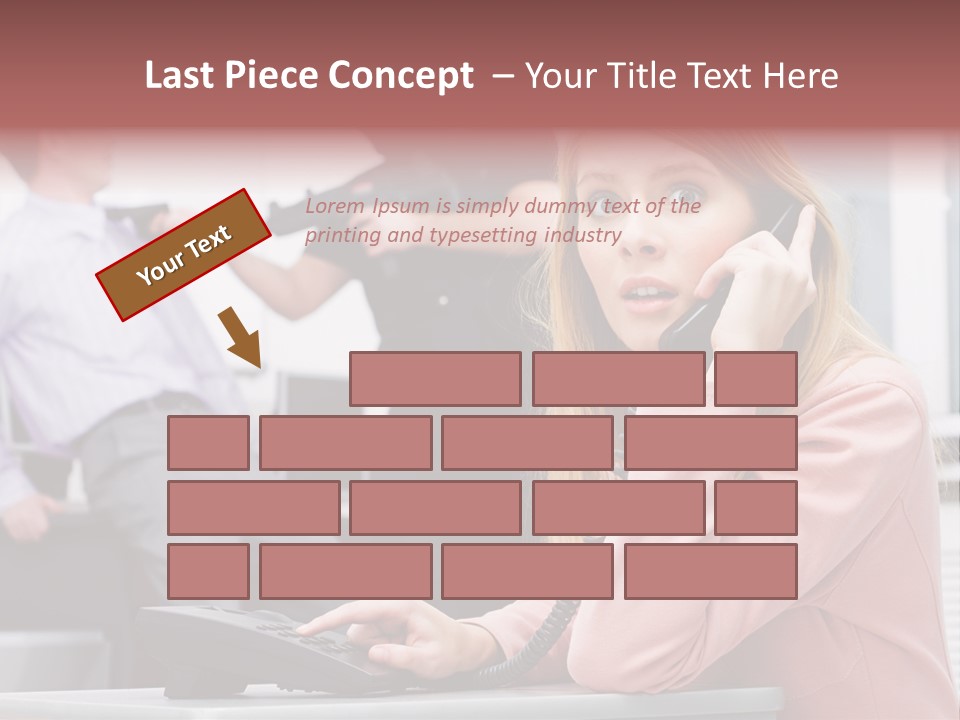 Telephone Armed People PowerPoint Template