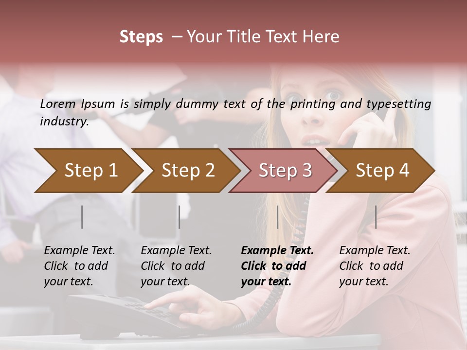 Telephone Armed People PowerPoint Template