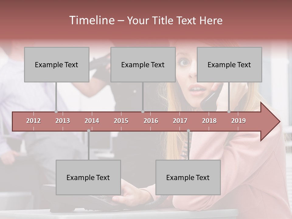 Telephone Armed People PowerPoint Template