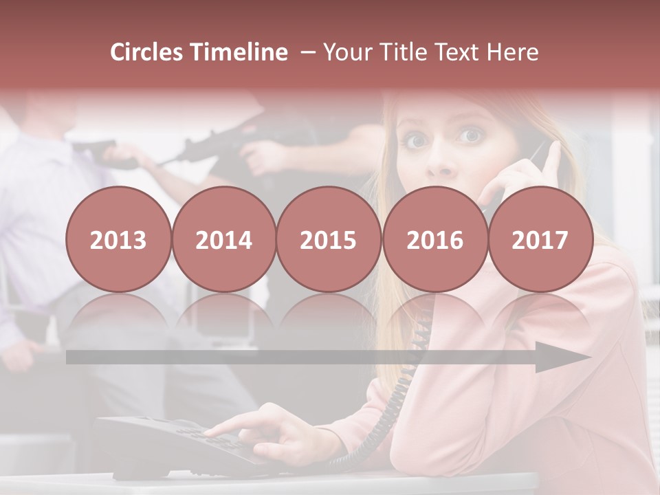 Telephone Armed People PowerPoint Template