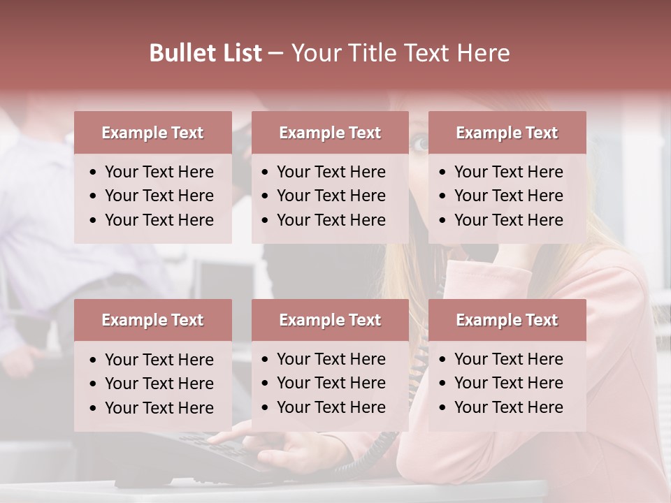 Telephone Armed People PowerPoint Template